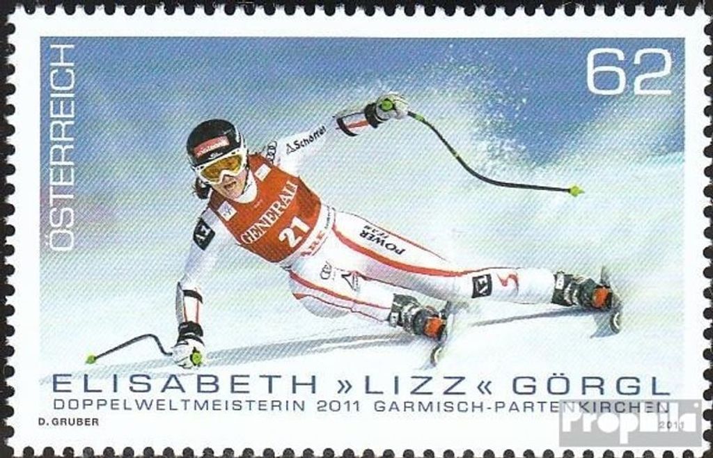 Briefmarken Österreich 2011 Mi 2958 (kompl.Ausg.) postfrisch Ski