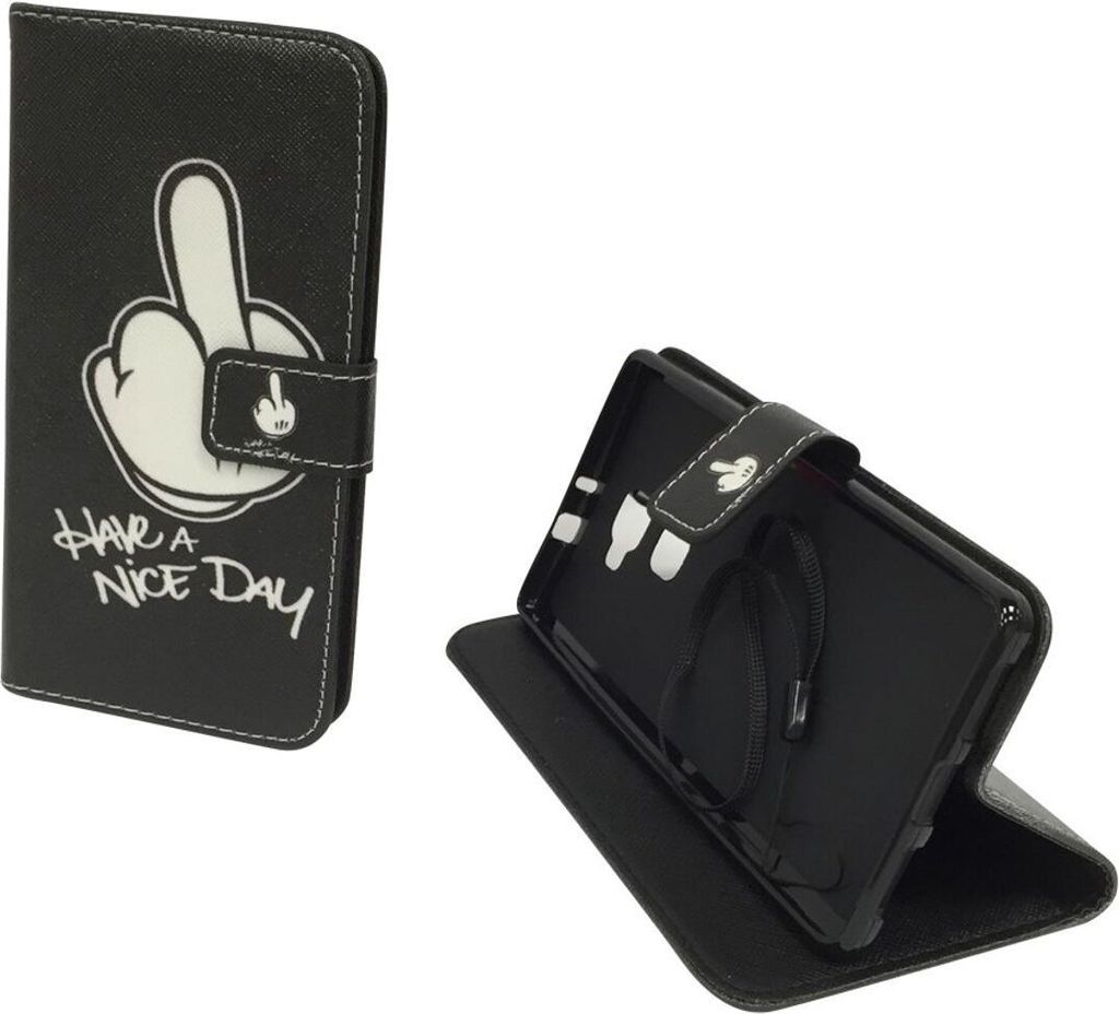 Handyhülle Tasche für Handy Huawei Mate S Mittelfinger