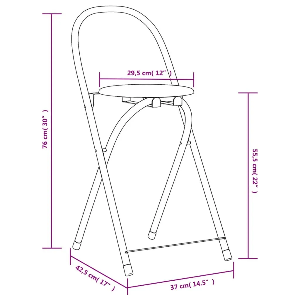 Ensemble table à manger pliable avec 4 chaises encastrables en bois MDF