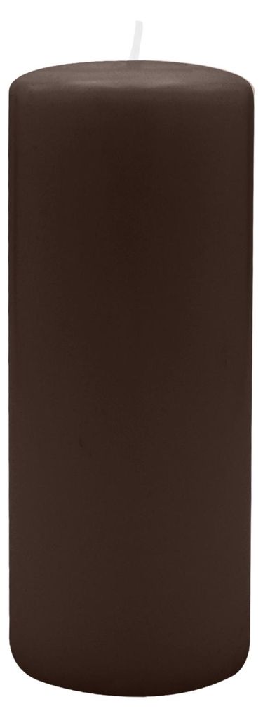Stumpenkerzen 250 x  Ø 80 mm, Chocolate Schokolade, 4 Stück Produktbild 