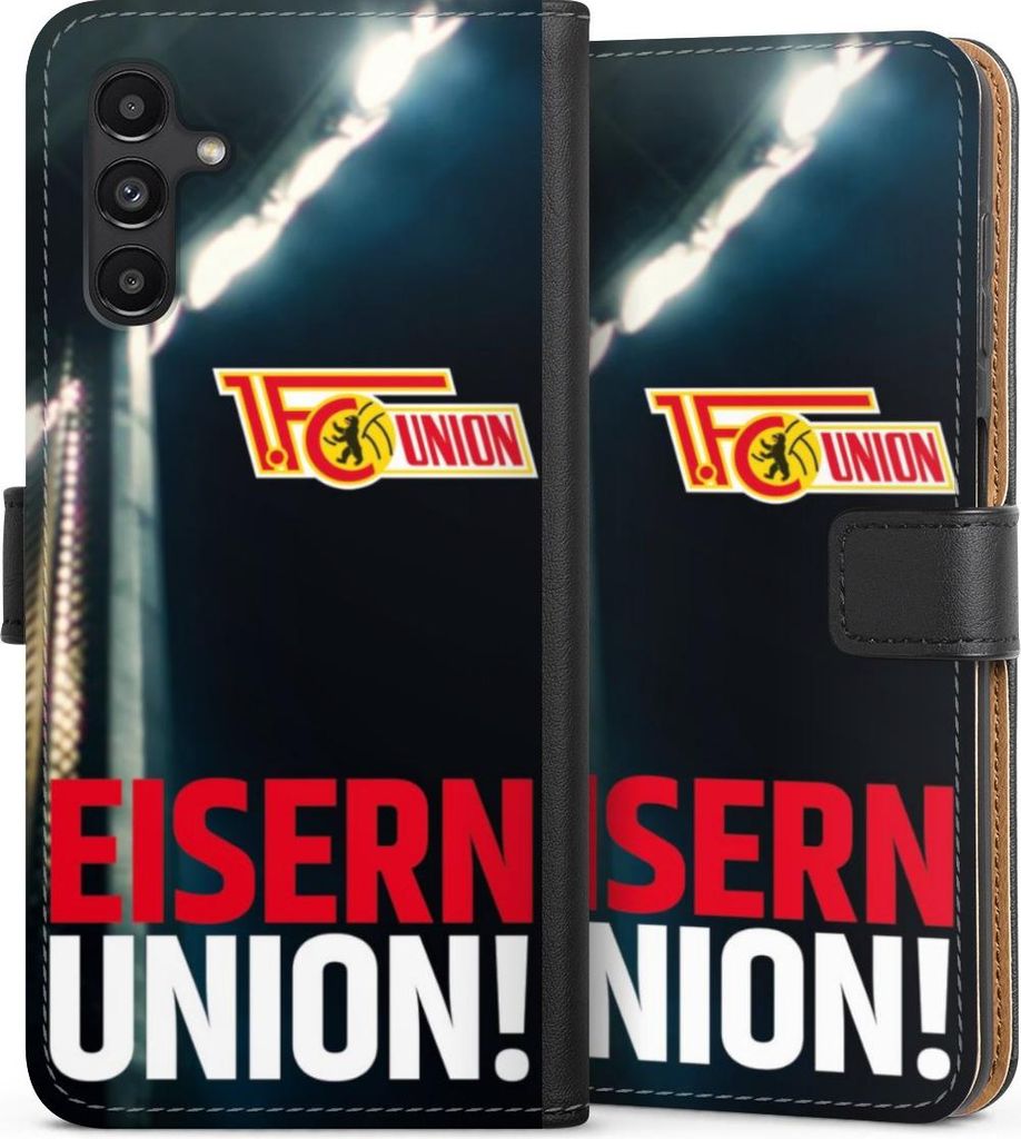 DeinDesign Klapphülle für Samsung Galaxy A13 5G Handytasche Lederhülle Tasche 1. FC Union Berlin Fanartikel Fußball