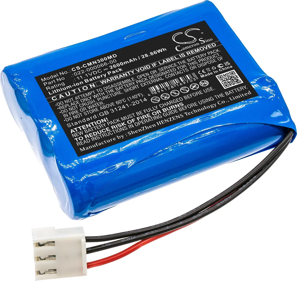 Batterie médicale pour Comen CM300 - Accumulateur Li-ion 022-000066-00