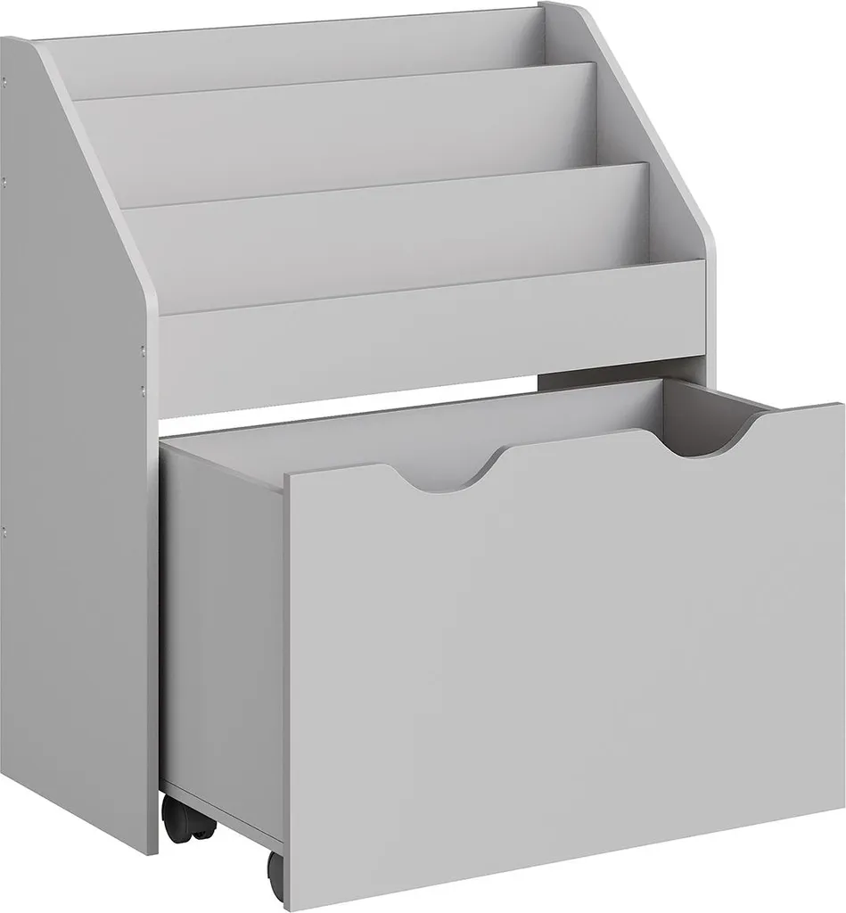 Étagère à jouets mobile pour chambre d'enfant avec 3 niveaux de rangement