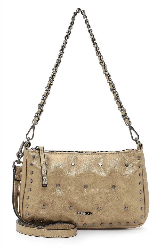 SURI FREY borsa a tracolla Andy Handbag With Zipper Gold dorato
