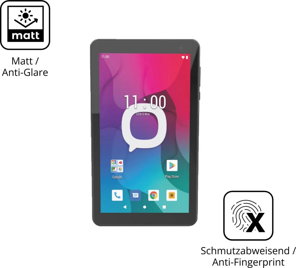 Pellicola dipos per Konrow K-Tab 704 | Antiriflesso e Antigraffio - 2 Pezzi - 5