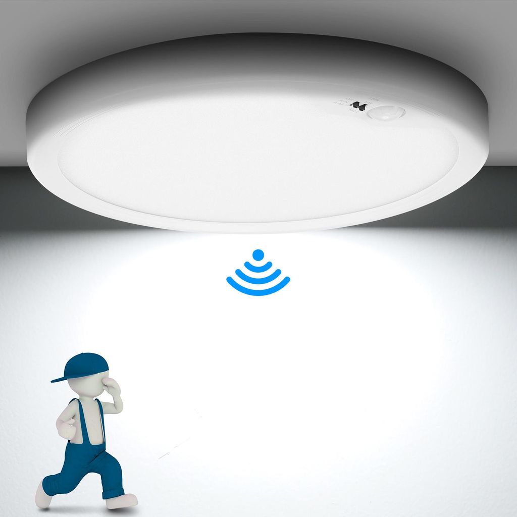 LED Deckenleuchte mit Bewegungsmelder, Rund Deckenlampe Produktbild 