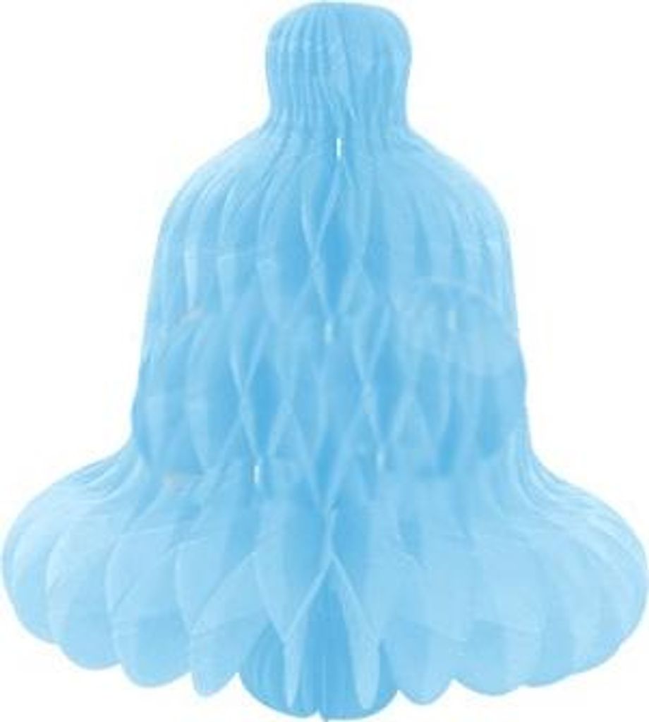 Deko-Rosette Blaue Glocke 17cm