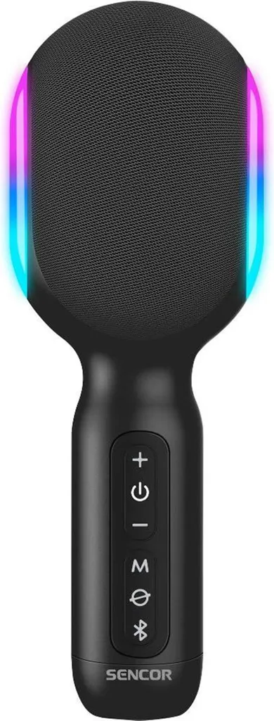 Microphone Karaoké Portable Sencor SSS K1000 Enceinte Intégrée Noire