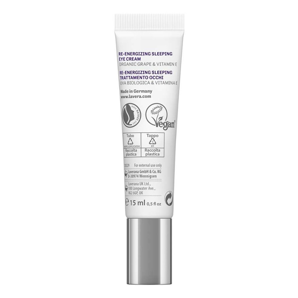 LAVERA Energizing Night Eye Cream mit Bio-Trauben und Produktbild 