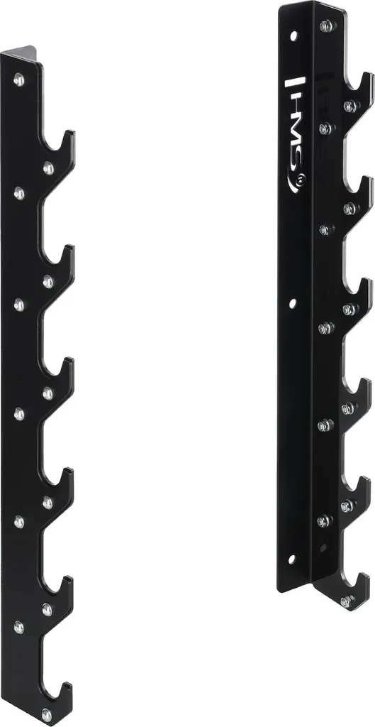 Rangement mural vertical barres olympiques - Support acier pour salle pro