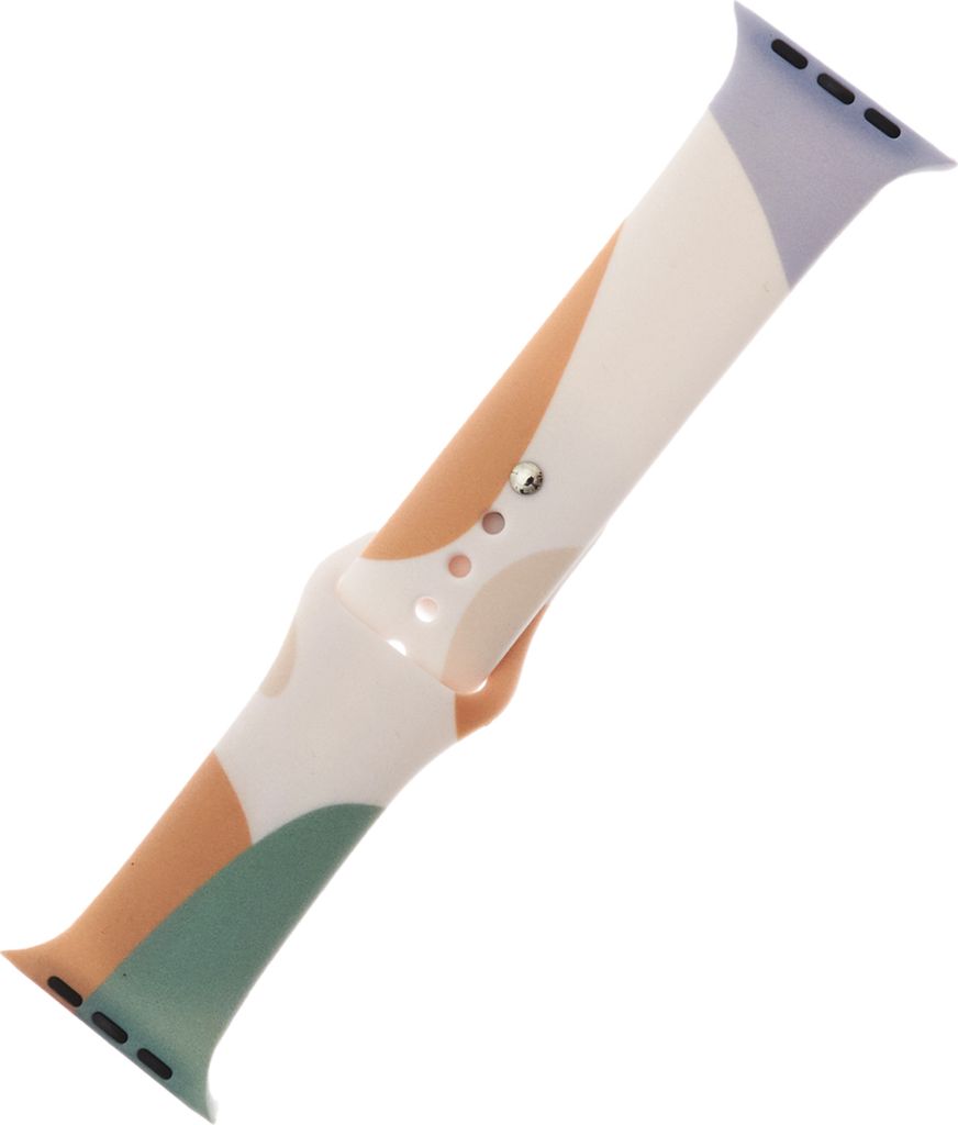 Silikonarmband Strap Moro für Apple Watch Ultra / 9 / 8 / 7 / 6 / SE / 5 / 4 / 3 / 2 (49mm / 45mm / 44mm / 42mm) – Sportliches Design, Muster 5
