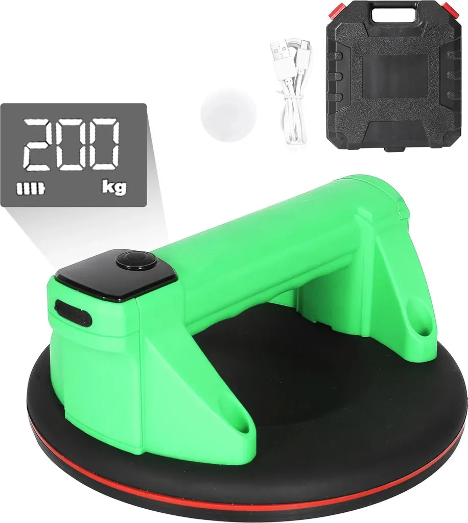 Ventosa a Vuoto USB 200KG Verde: Sollevatore Automatico Professionale
