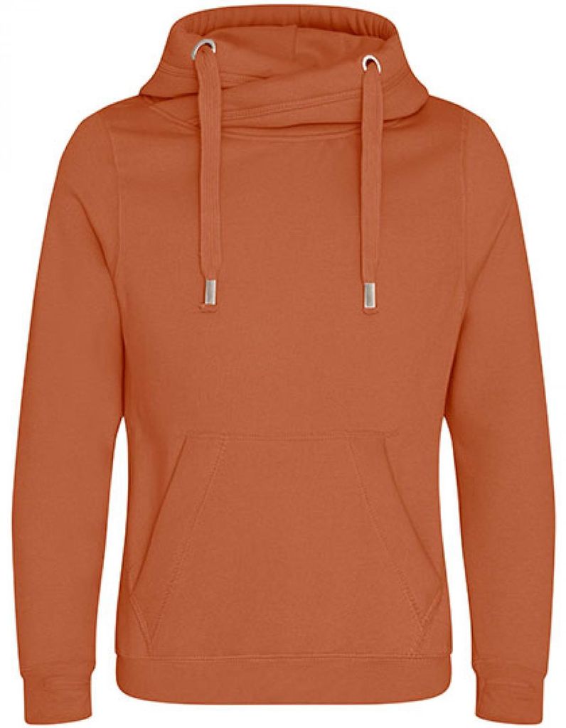 Just Hoods JH021 | Herren Cross Neck Hoodie - Farbe: Dusty Pink - Größe: XS