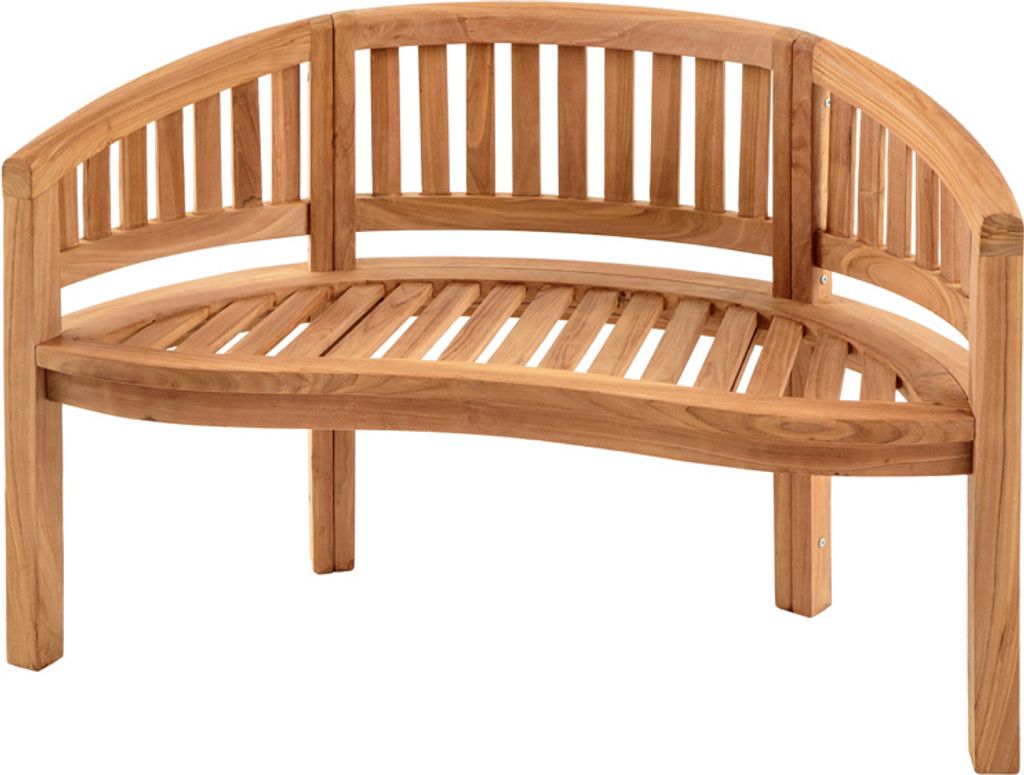 Massive Gartenbank EMPIRE TEAK 120cm natur Teakholz Produktbild 11