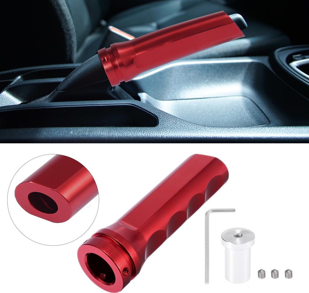 1 Satz Universal Auto Handbremse Schutz Bremshebel Abdeckung Rot
