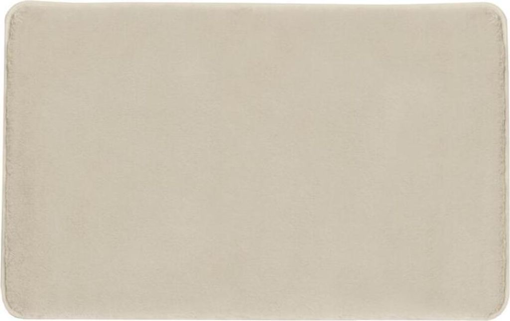 FUZZY Badematte, 60x100cm, 100% Polyester, Anti-Rutsch, tortora