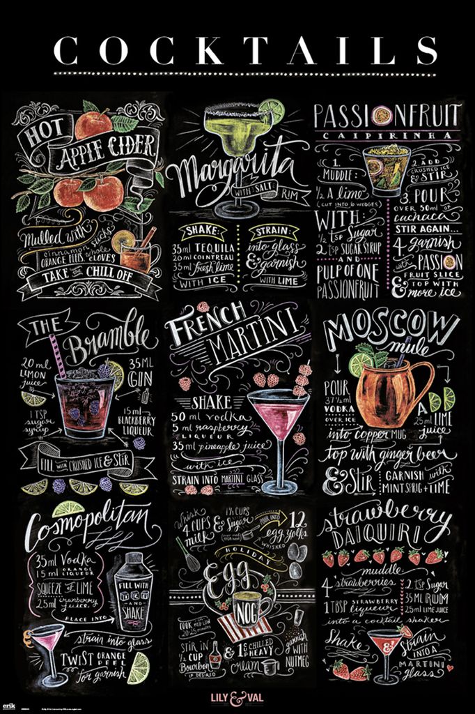 Lily & Val - Cocktails - Mixdrink - Poster 61x91,5 Image du produit 