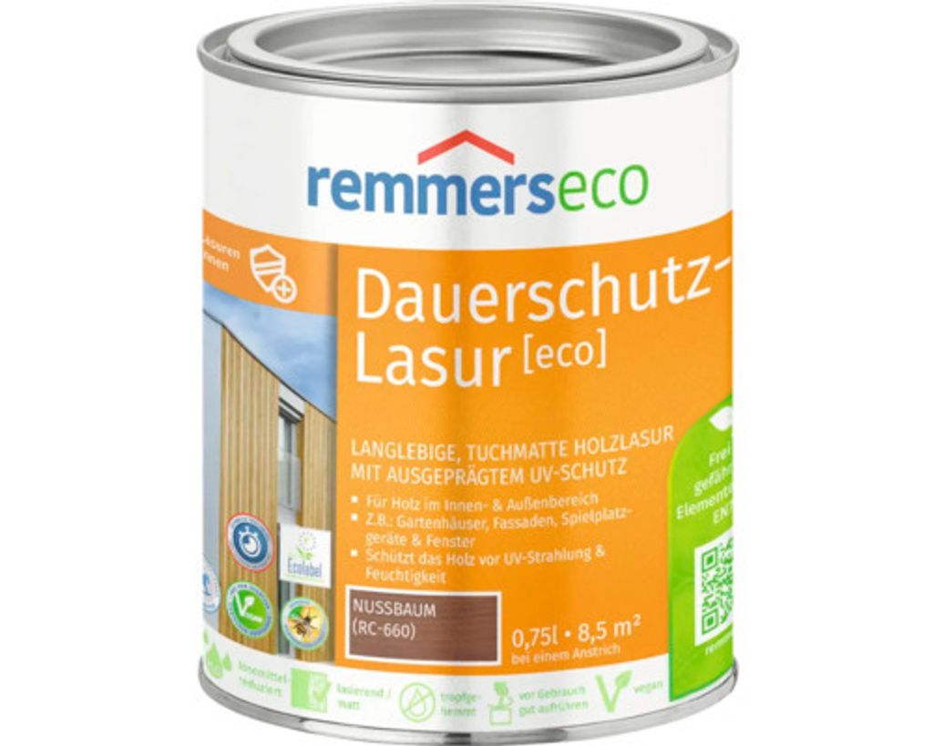 Remmers Öl-Dauerschutz-Lasur [eco] nussbaum (RC-660) 0,75 Produktbild 