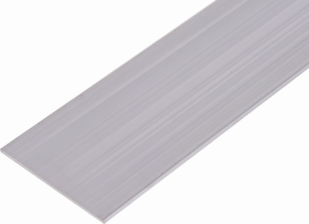 Alberts 474102 Barre plate, aluminium, naturel, 2000 x 80 x Image du produit 