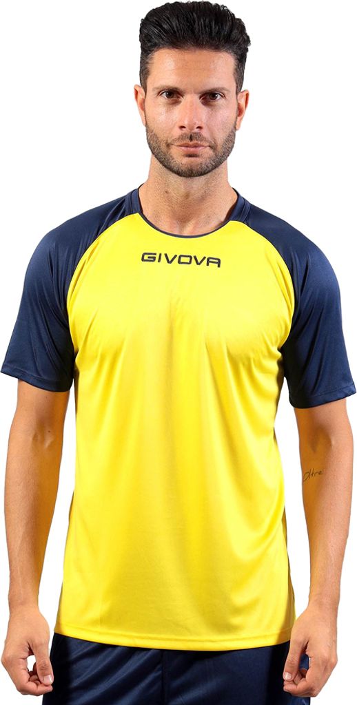 XL GIALLO/BLU|Givova Capo Herren Trikot MAC03-0704
