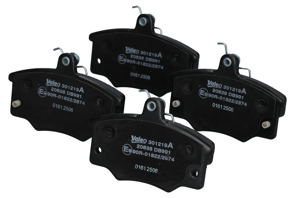 Jeu de 4 plaquettes de frein avant pour FIAT 600 Seicento 187 VALEO
