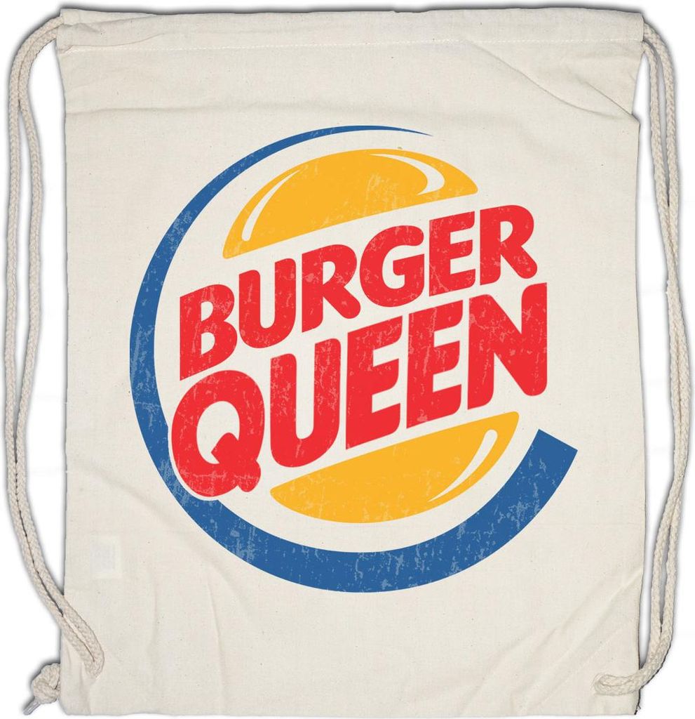 Urban Backwoods Burger Queen, Turnbeutel, Farbe: Beige