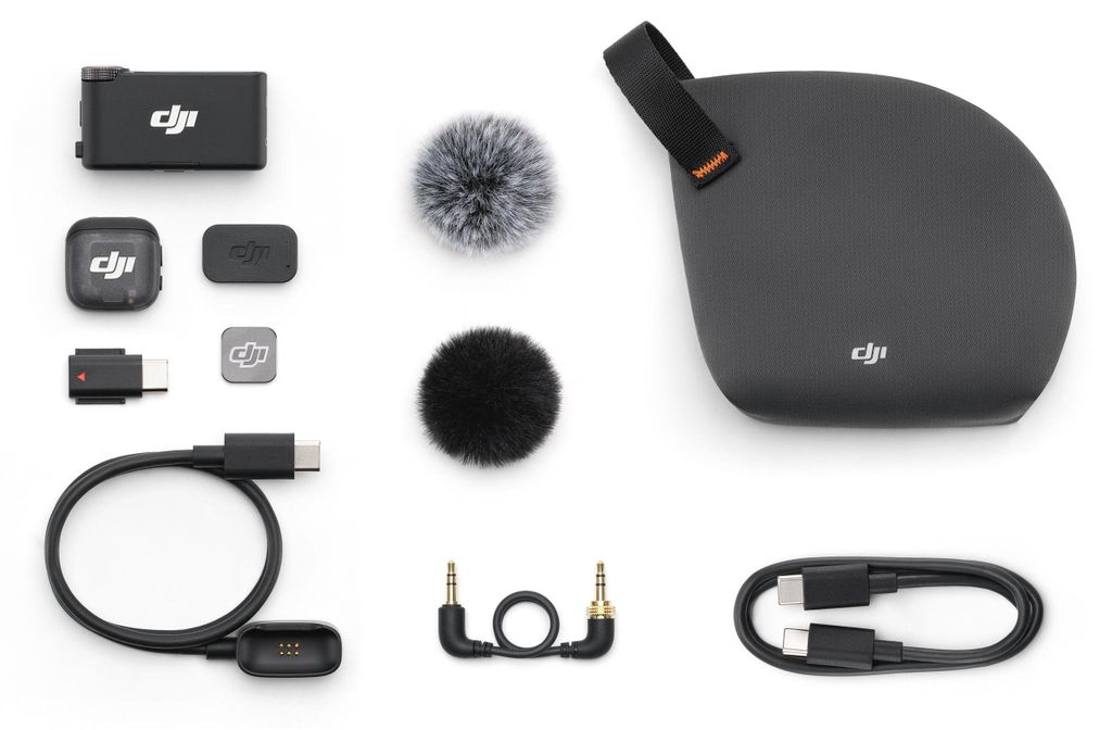 DJI Mic 3 (1 TX+1 RX), Všesměrový, 22 dB, S montáží na Obrázek produktu 