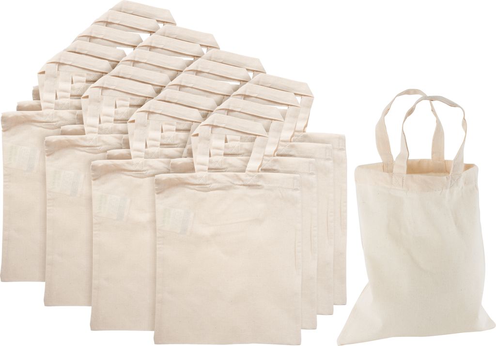VBS XXL Baumwolltaschen 22x26 cm Naturweiß 20 Stück Produktbild 