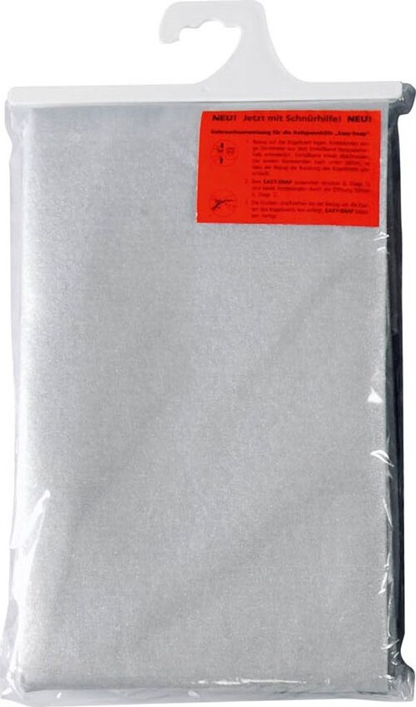 my basics EK14 mb Bügelbrettbezug, Metall Light für Bügelfläche: 122 x 38 cm, grau (1 Stück)