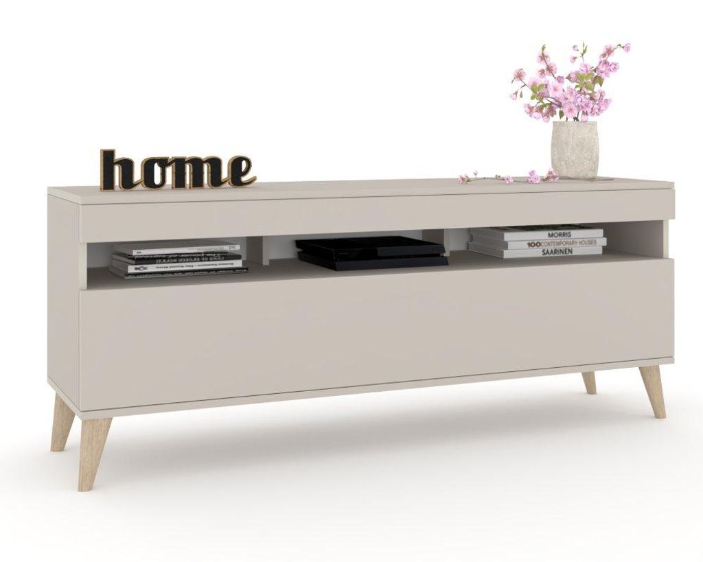 TV-Lowboard Fernsehschrank PLAY STEHEND Cashmere/Cashmere Produktbild 
