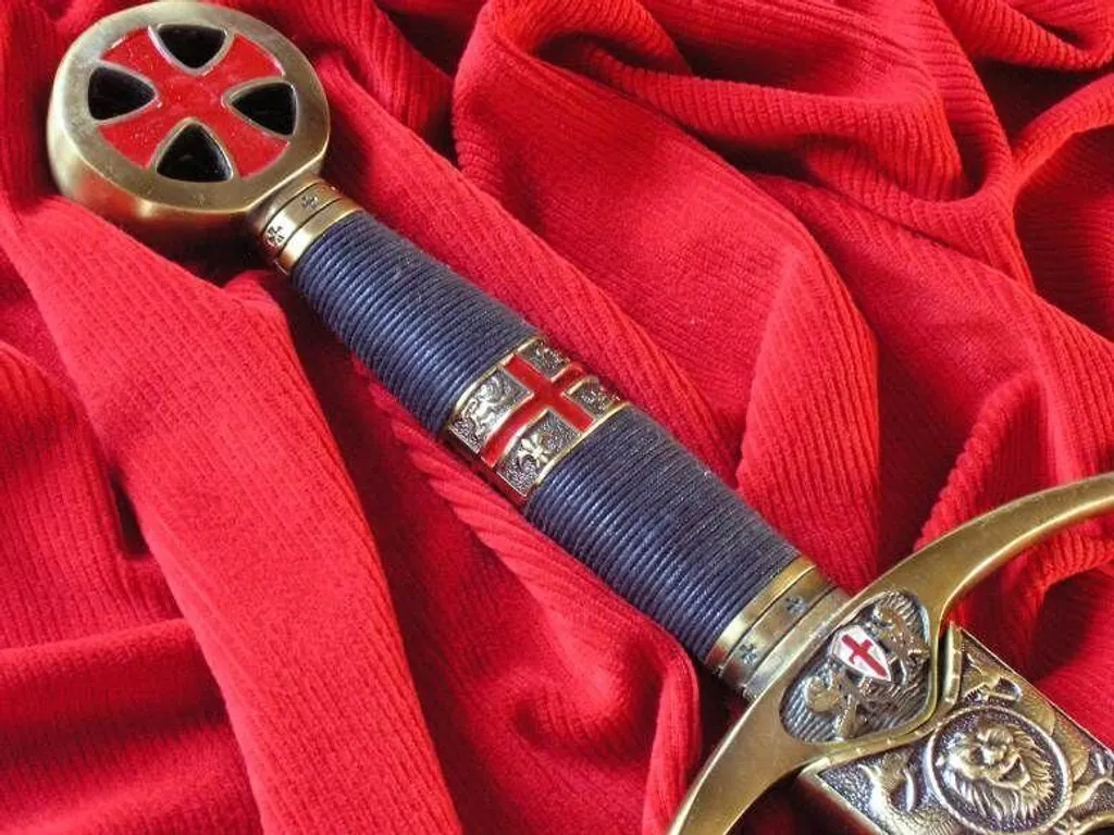 Épée Médiévale Décorative de Style Templier - Objet de Collection Premium - 11