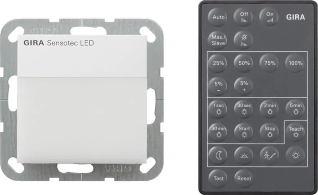 GIRA Sensotec LED 236803 blanc pur - Système 55 avec éclairage intégré