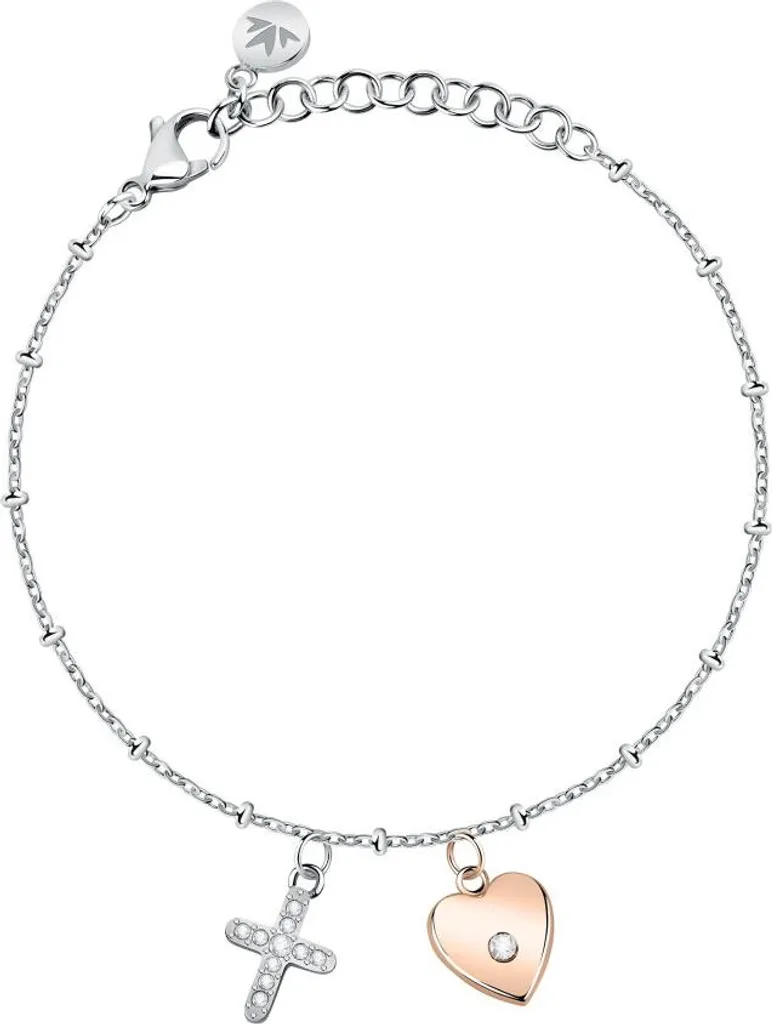 Bracelet Passioni SAUN14 bicolore acier inoxydable et pendentifs