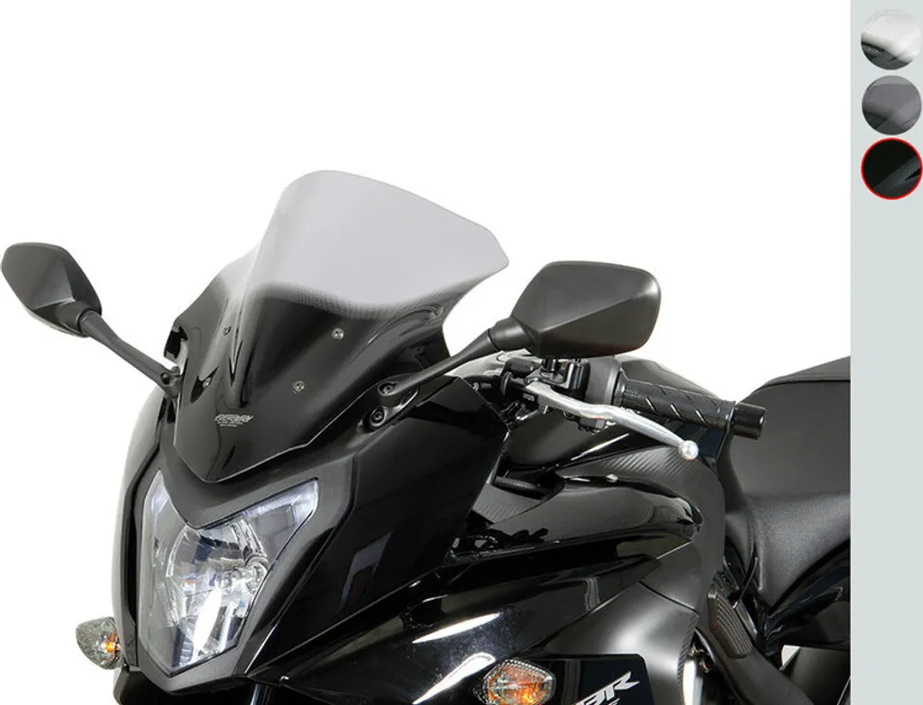 Écran MRA Racing noir pour CBR 650 F 14-16 - Bulle haute protection