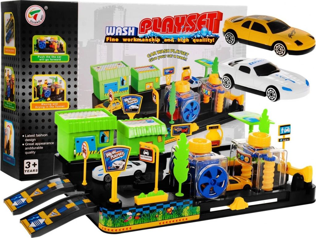 Autolavaggio per bambini 2 auto Auto-assemblaggio Parti Immagine del prodotto 