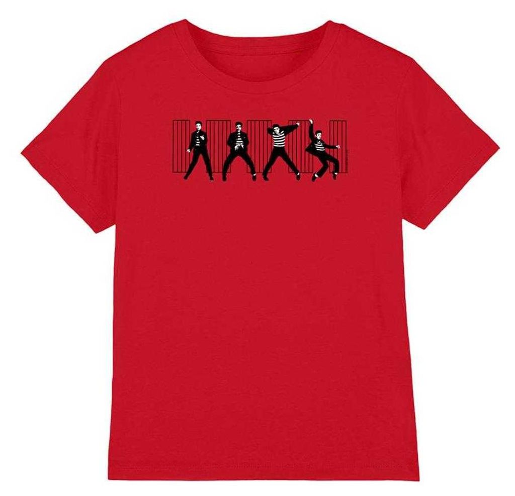 Elvis Presley - "Jailhouse Rock" T-Shirt für Kinder TV33513 (128) (Rot)