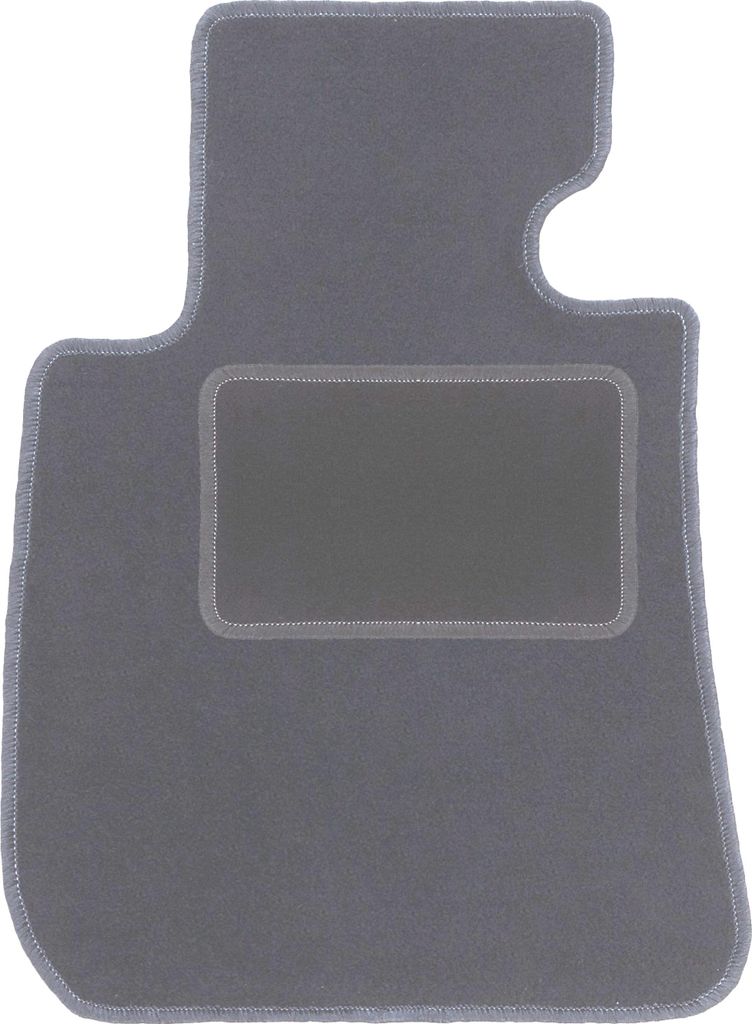 Fahrerfußmatte Velours graphit passend für BMW 3 E90 (2004-2011, Limousine) – mit Befestigungen – passgenau
