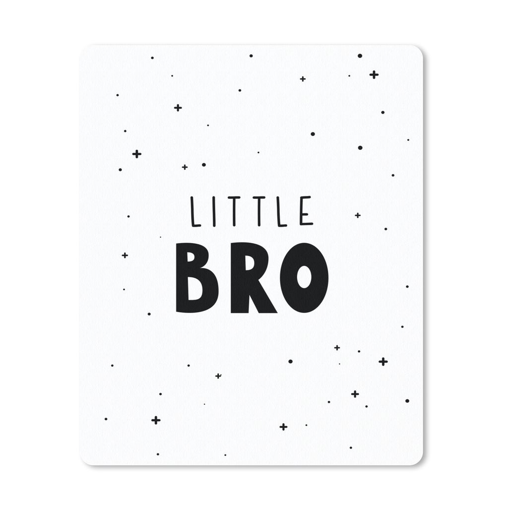 MuchoWow Mauspad Mousepad Sprichwörter - Kind - Jungen - Kleiner Bruder - Zitate 19x23 cm - Mousepads - Maus Mat - Pad - Mausunterlage - Mauspad...