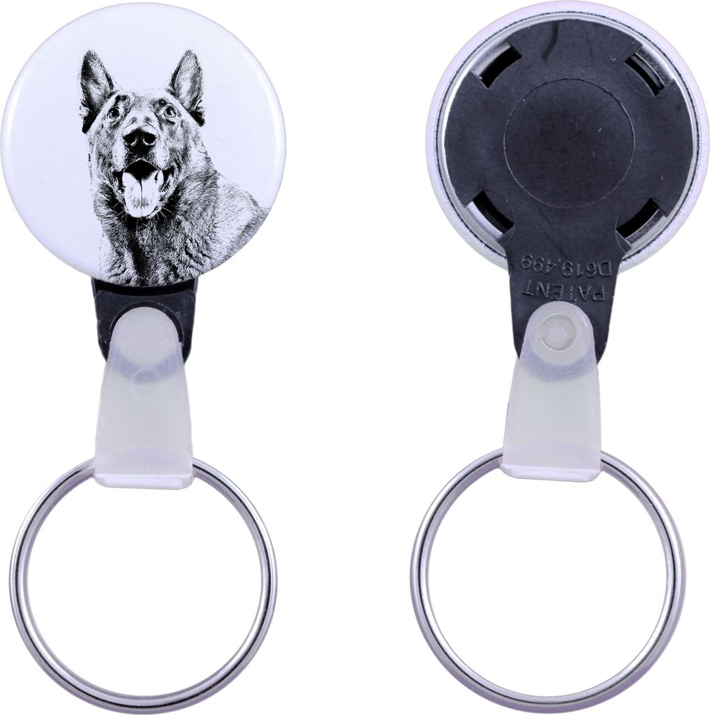 Malinois Belgischer Schäferhund - Schlüsselanhänger mit dem Bild eines Hundes, Anhänger mit dem eigenen Grafikdesign der Marke Art-Dog