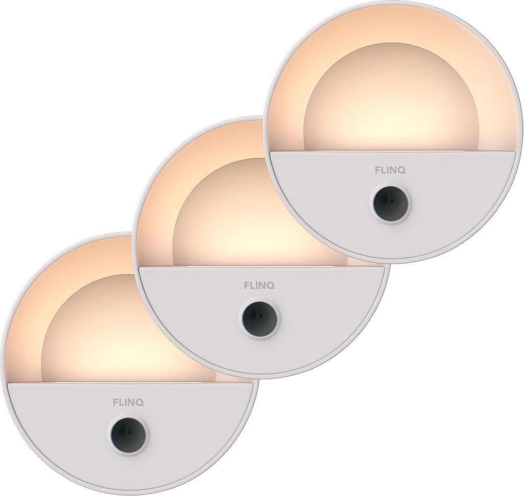FlinQ Wiederaufladbare Wandleuchte 3er-Set – Schranklicht Produktbild 