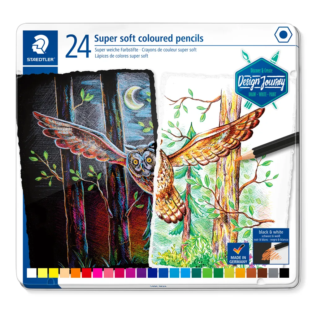 Matite Colorate STAEDTLER 149C M24 Super Soft 24 Colori - Offerta Shop