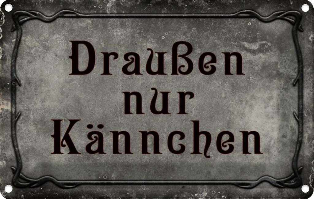 vianmo Blechschild 20x30 cm Kaffee draußen nur Kännchen Essen Trinken
