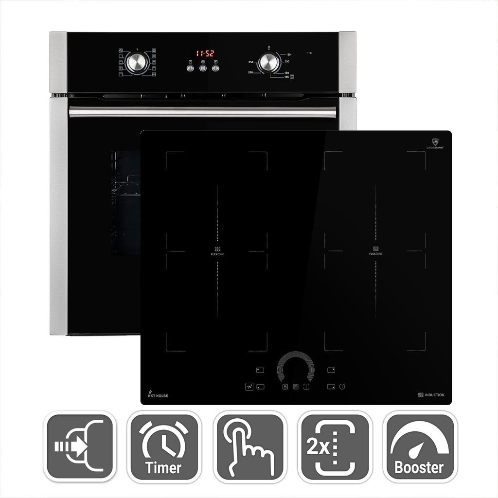 Cuisinière: 60cm Four encastrable BO8805SS + 59cm Plaque Image du produit 