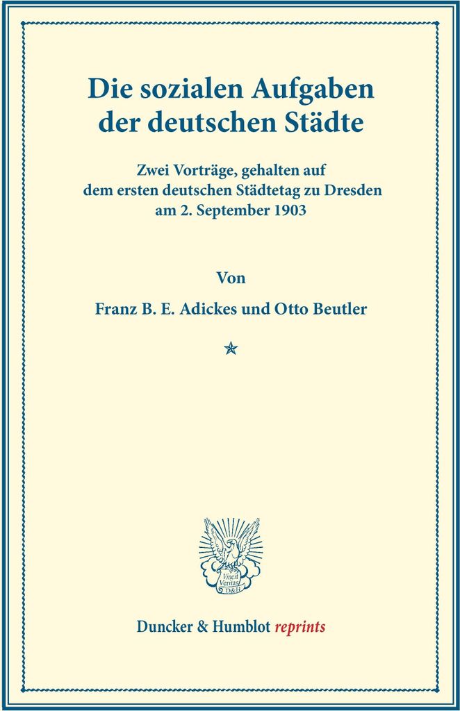 Die sozialen Aufgaben