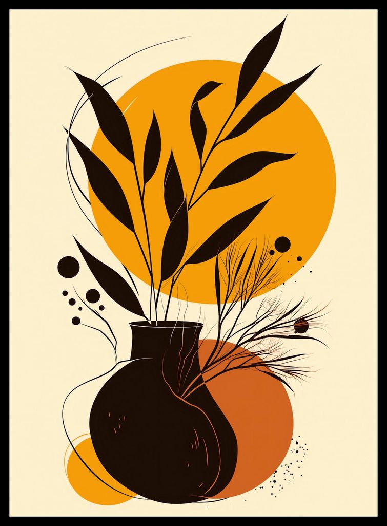 Plakat 40x55cm Goldene Fesseln Felder