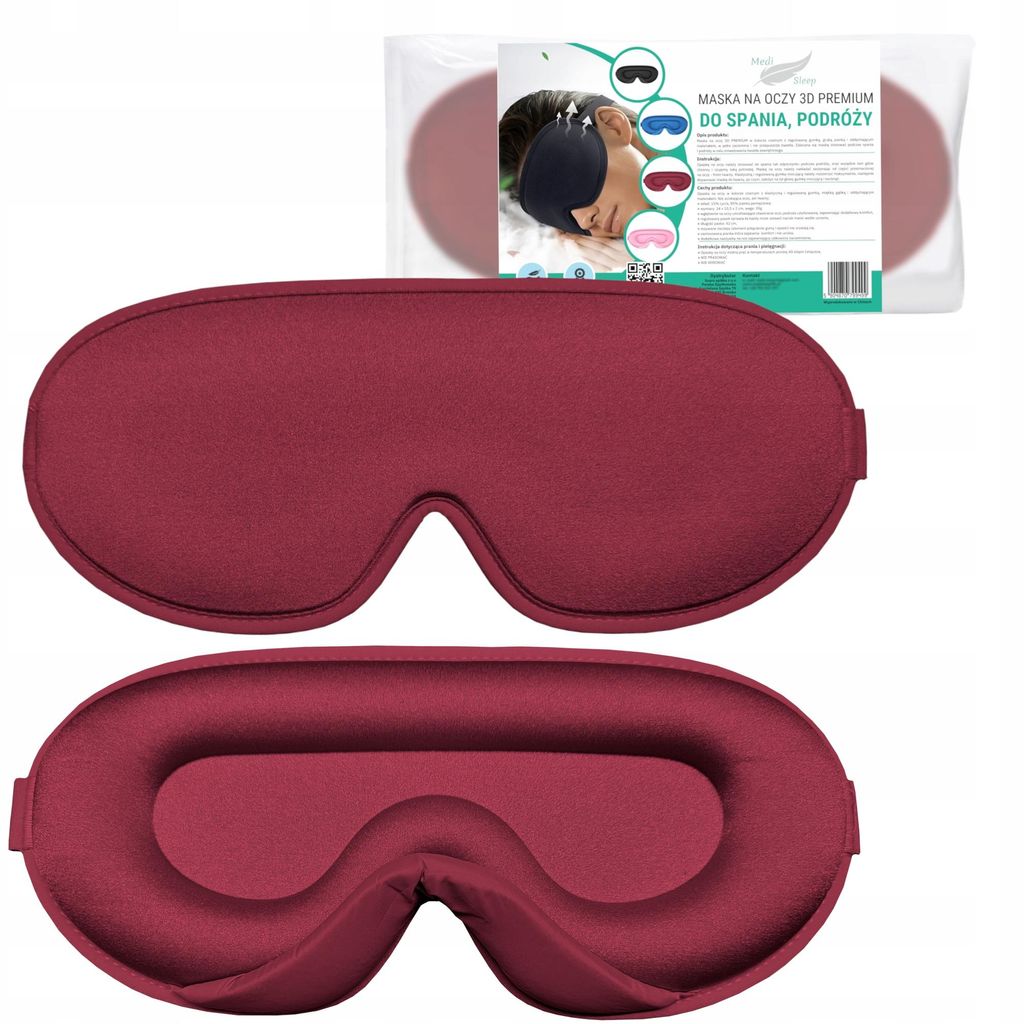 Augenbinde Zum Schlafen 3D Verdunkelungsmaske Einstellbar Produktbild 