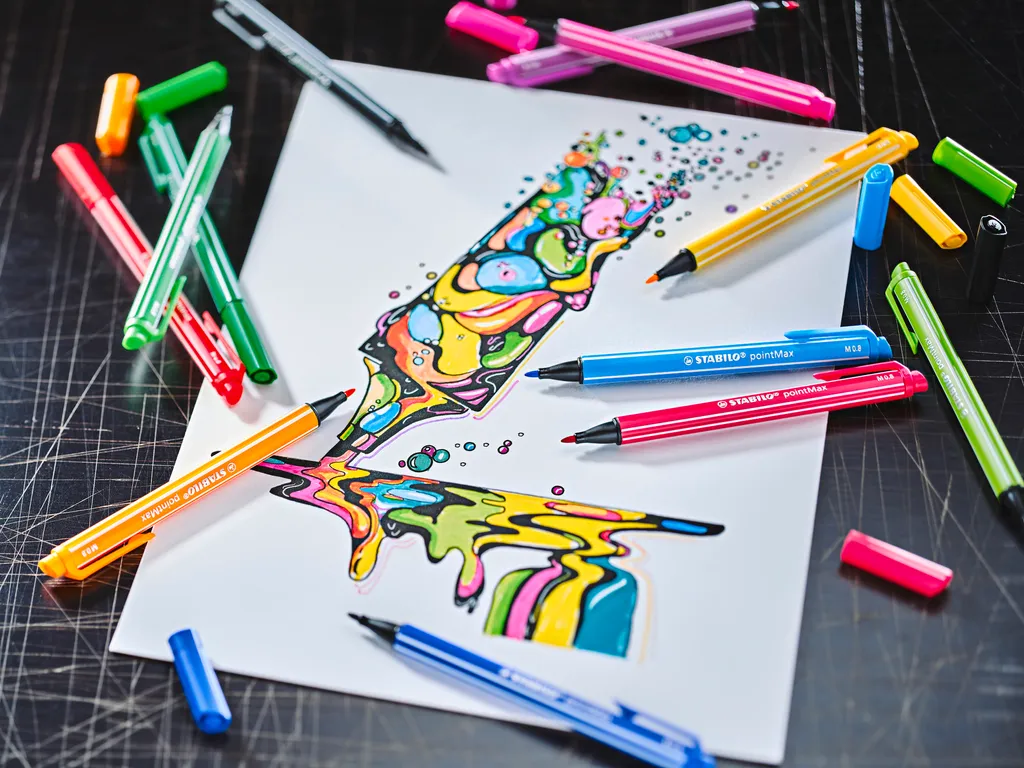 STABILO pointMax ARTY 24 Colori - Penne per Appunti e Studio - 10