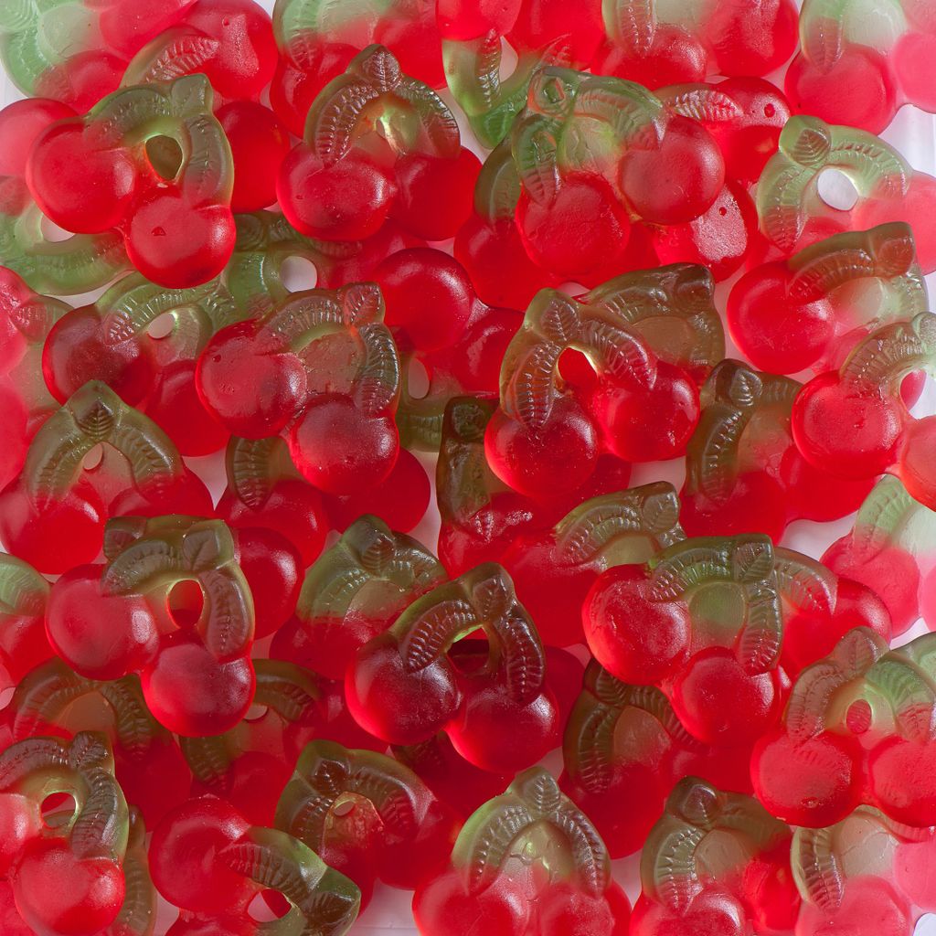 De Bron Cherry Gums Kirschen Fruchtgummi Zuckerfrei 1 kg Produktbild 