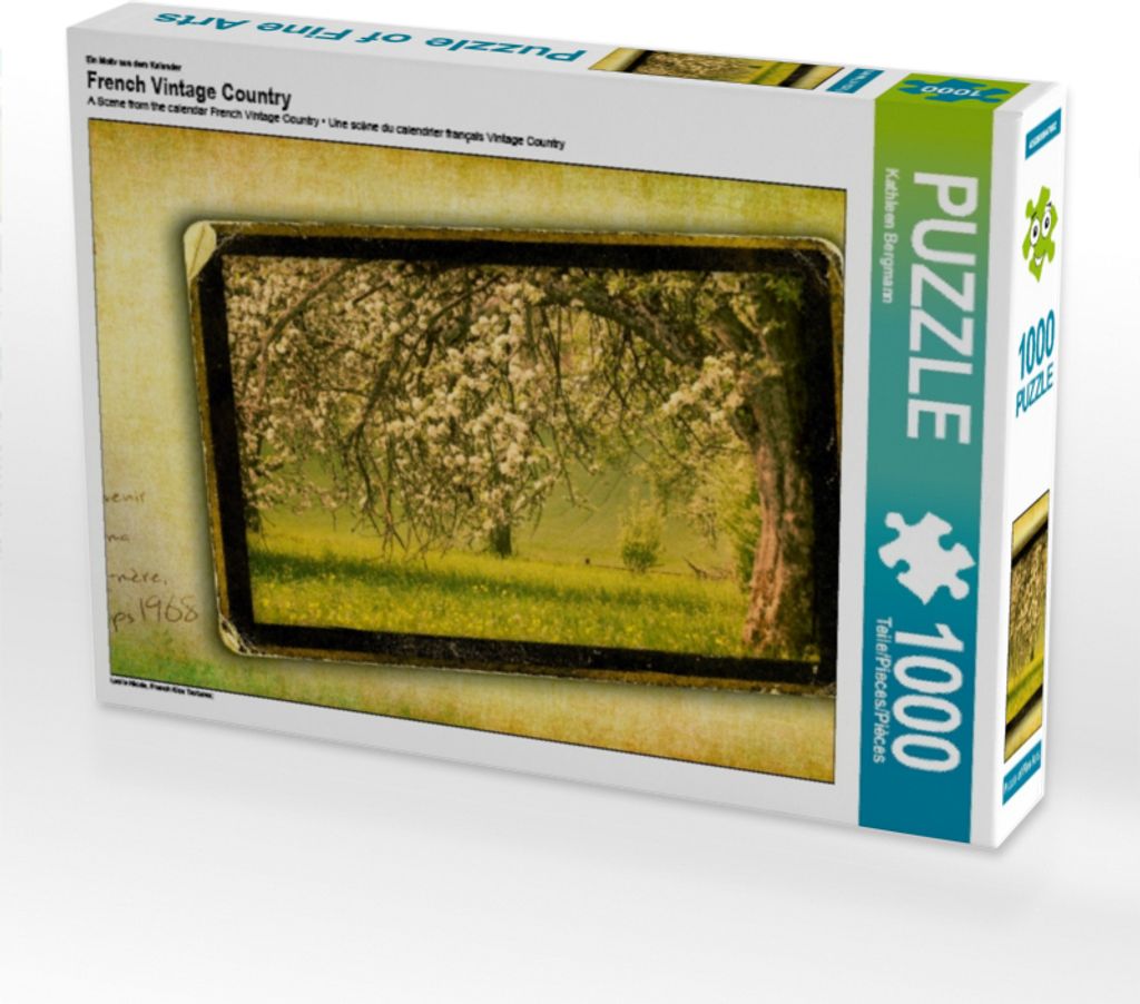 Calvendo Ein Motiv aus dem Kalender French Vintage Country 1000 Teile Puzzle quer 640x480mm, Bergmann Kathleen; 7272060