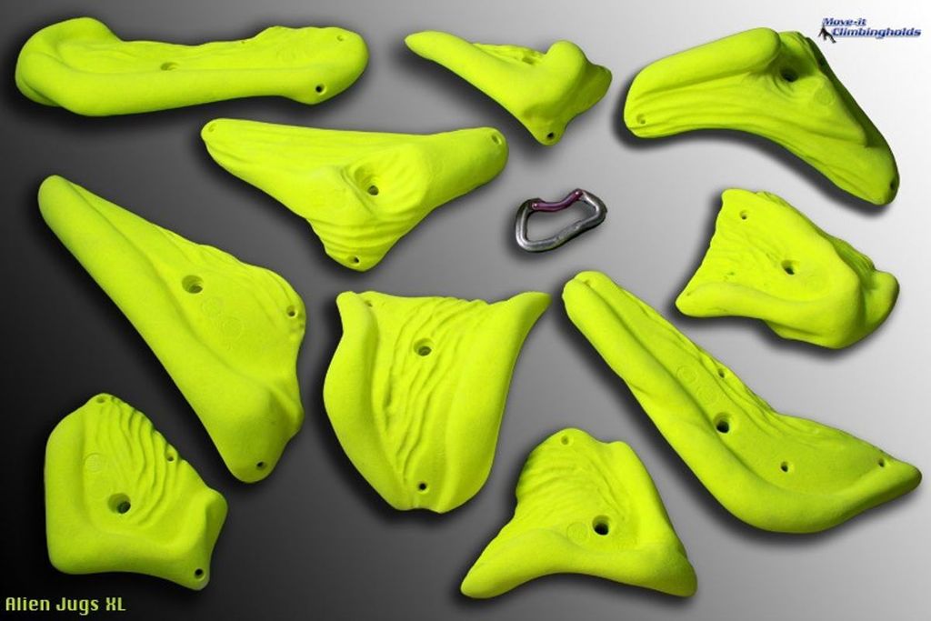 Move-it-Climbingholds - Alien Jugs XL (Klettergriffe-Set),rot